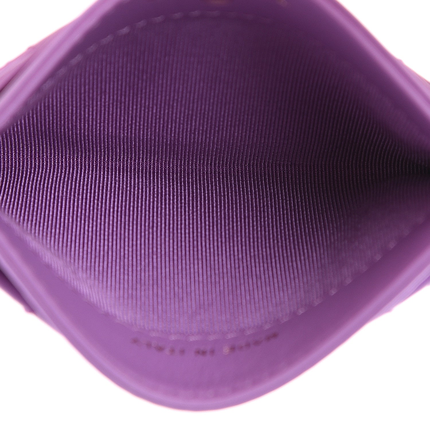 Chanel Patent Quilted Card Holder Purple 4 of 8