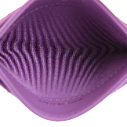 Chanel Patent Quilted Card Holder Purple 4 of 8