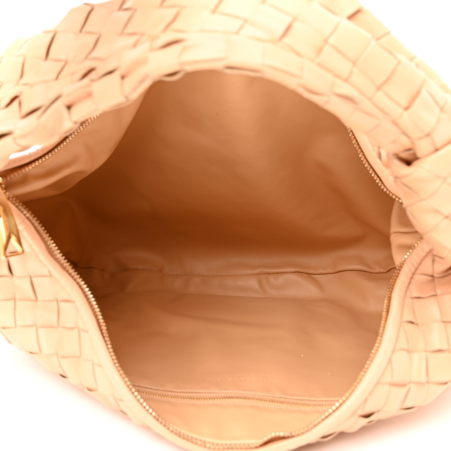 Nappa Intrecciato Small Jodie Hobo Almond