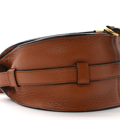 Chloe Grained Calfskin Small Marcie Saddle Bag Tan 8 of 10