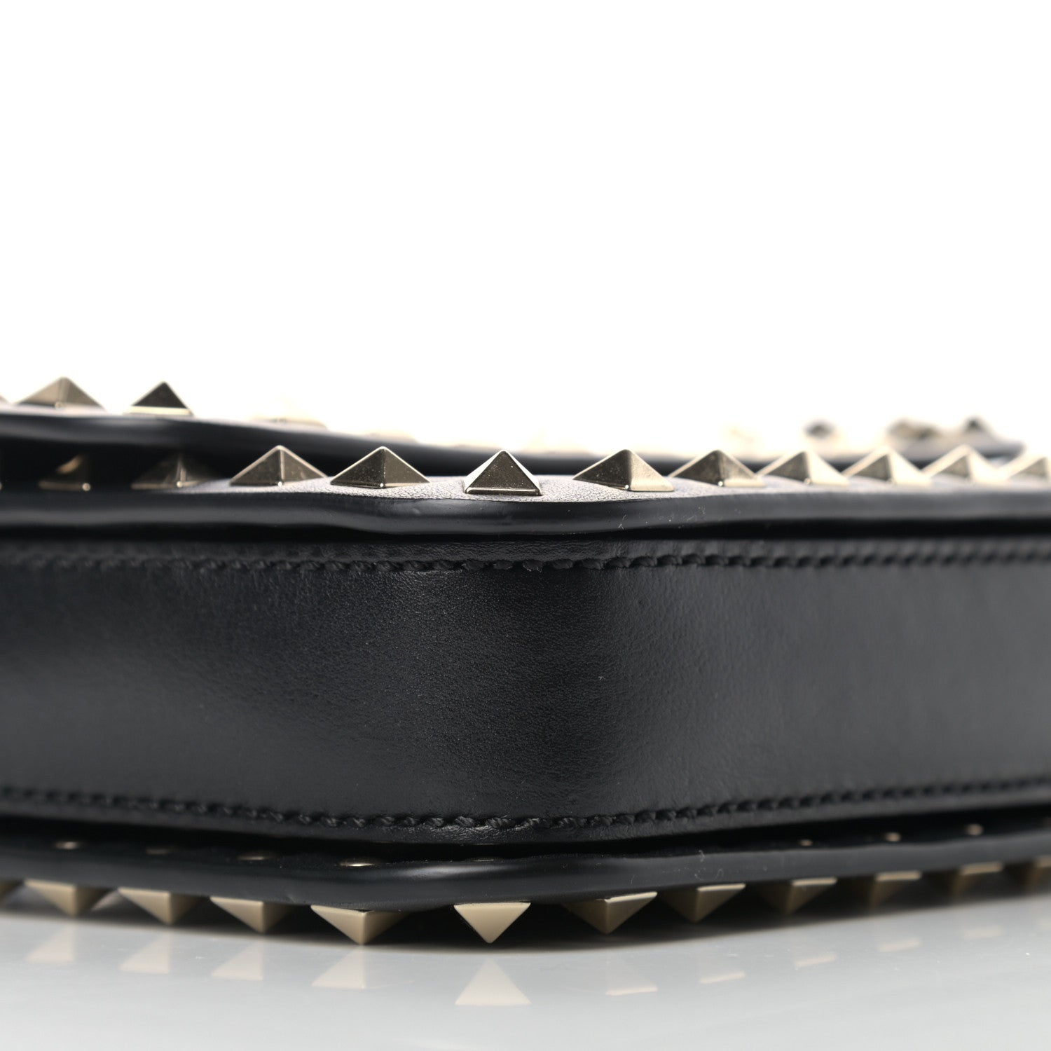 Valentino Garavani Vitello Rockstud Flap Crossbody Bag Black 8 of 10