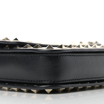 Valentino Garavani Vitello Rockstud Flap Crossbody Bag Black 8 of 10