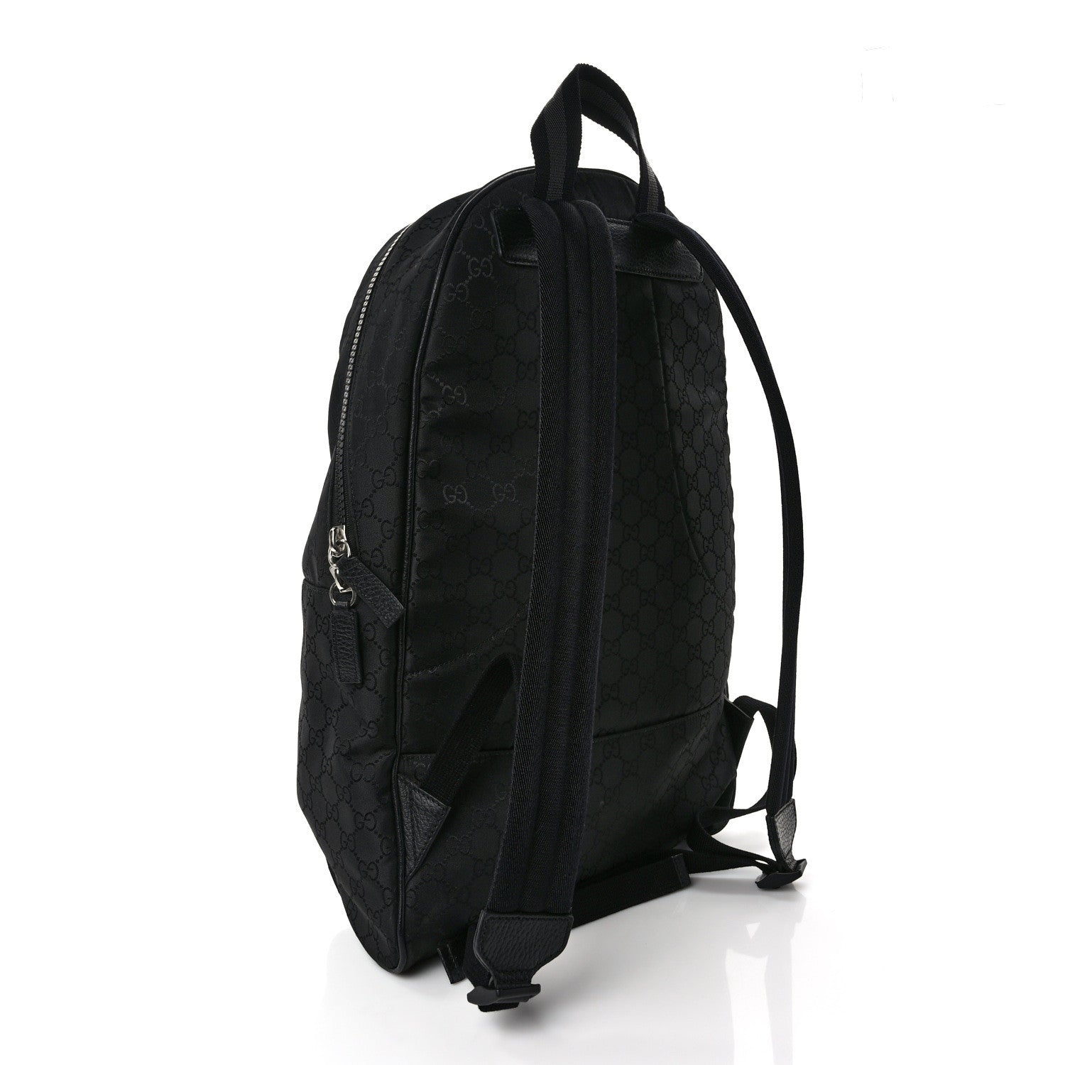 Gucci Nylon Monogram Slim Backpack Black 3 of 9