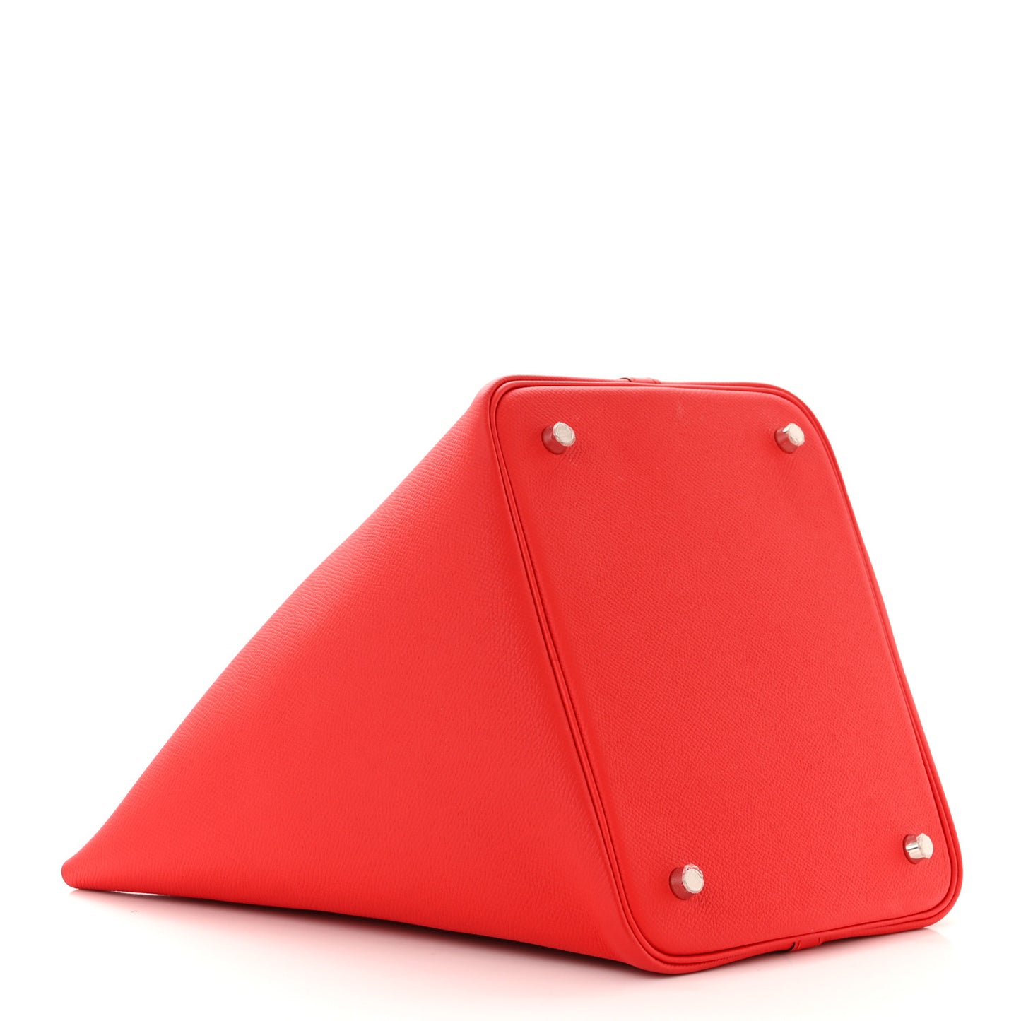 Epsom Tressage De Cuir Picotin Lock 22 MM Rouge Coeur Bleu du Nord Rouge H