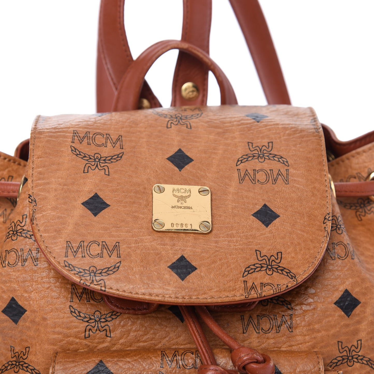 Visetos Drawstring Backpack Cognac