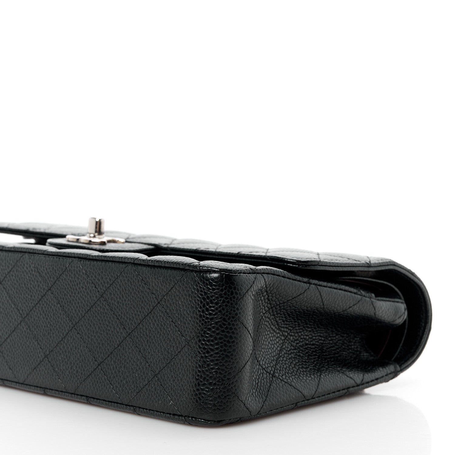 Chanel Caviar Quilted Medium Double Flap Black 11 of 12