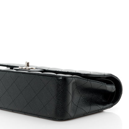 Chanel Caviar Quilted Medium Double Flap Black 11 of 12