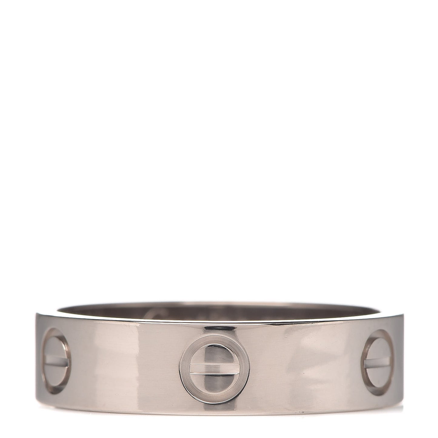 18K White Gold 5.5mm LOVE Ring 62 10