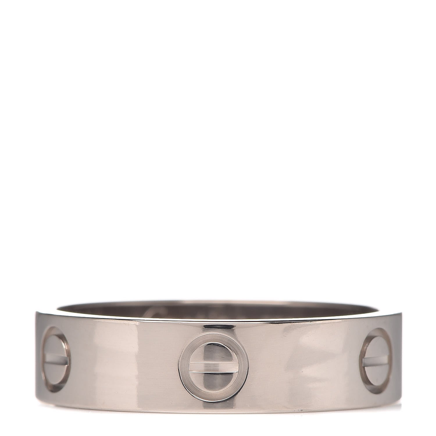 Cartier 18K White Gold 5.5mm LOVE Ring 62 10 1 of 5