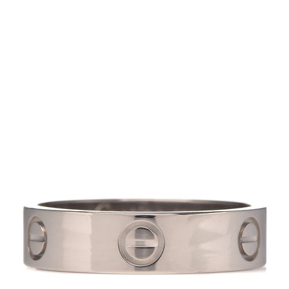 Cartier 18K White Gold 5.5mm LOVE Ring 62 10 1 of 5