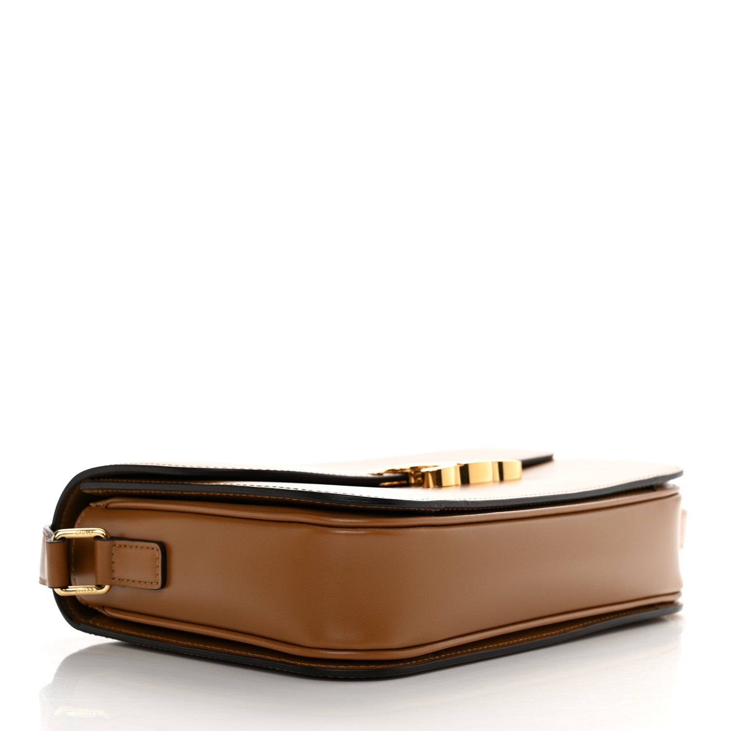 Celine Shiny Calfskin Medium Triomphe Bronze 4 of 10