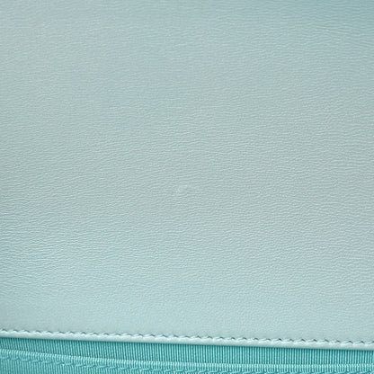 Chanel Iridescent Lambskin Chevron Quilted Medium Boy Flap Blue 8 of 13