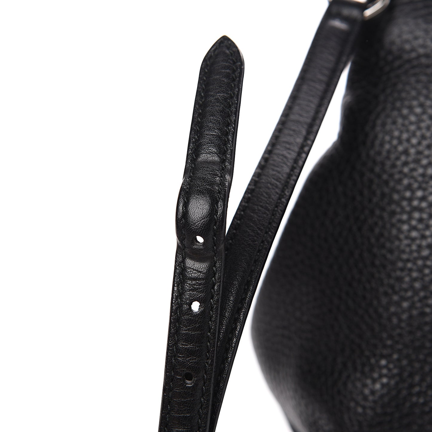 Cellarius Calfskin Medium Bamboo Daily Top Handle Bag Black