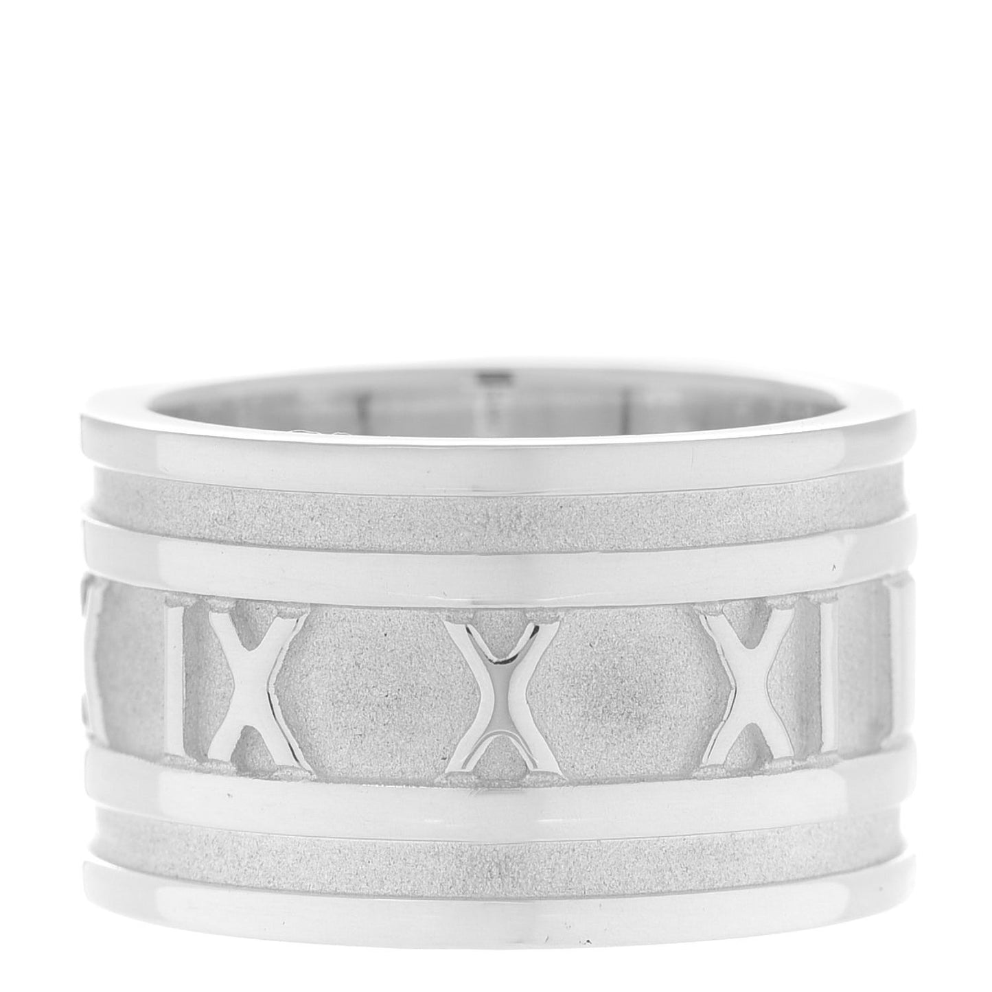 Sterling Silver 12mm Atlas Band Ring 51 5.75