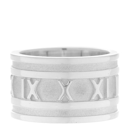 Tiffany Sterling Silver 12mm Atlas Band Ring 51 5.75 3 of 4