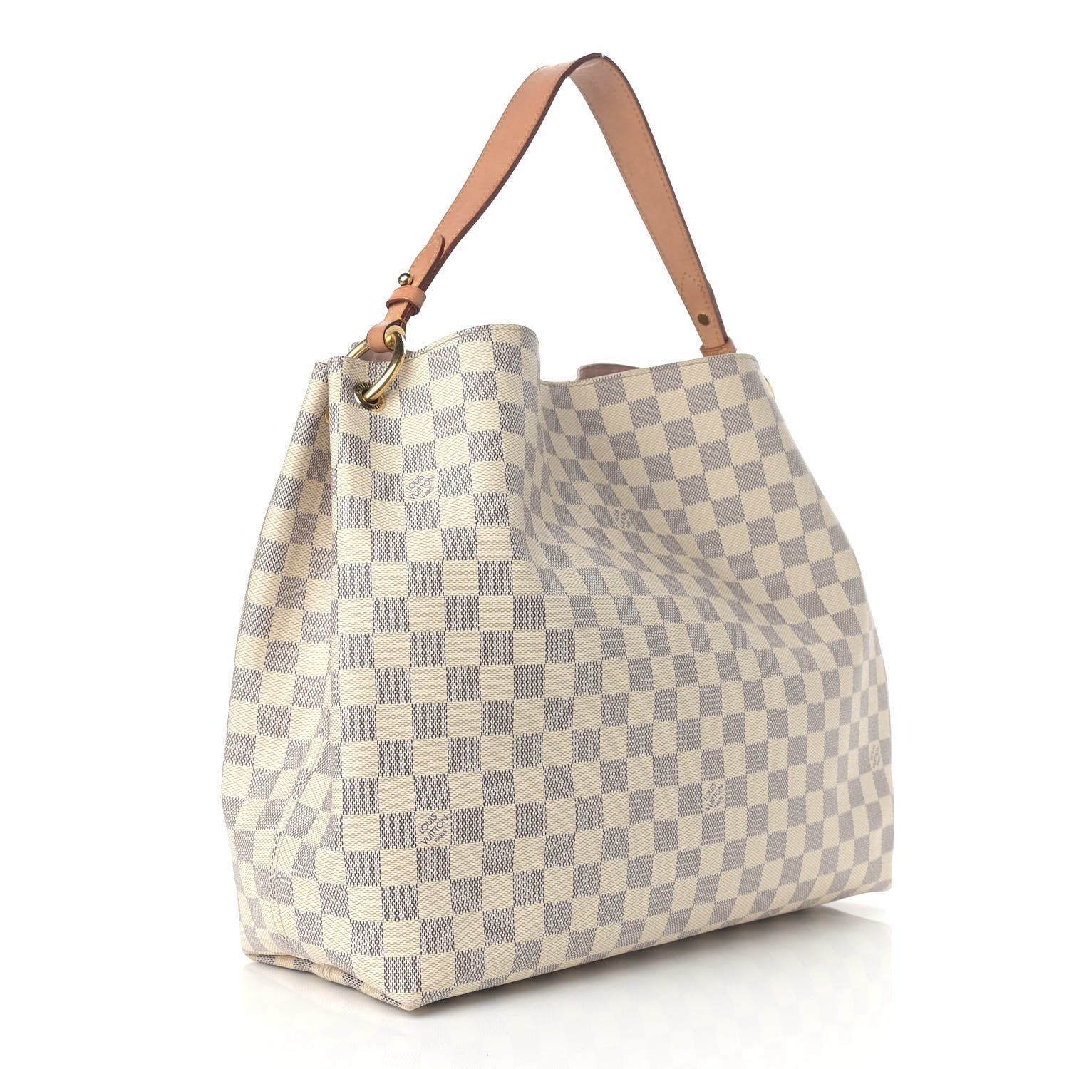Louis Vuitton Damier Azur Graceful MM Rose Ballerine 3 of 19