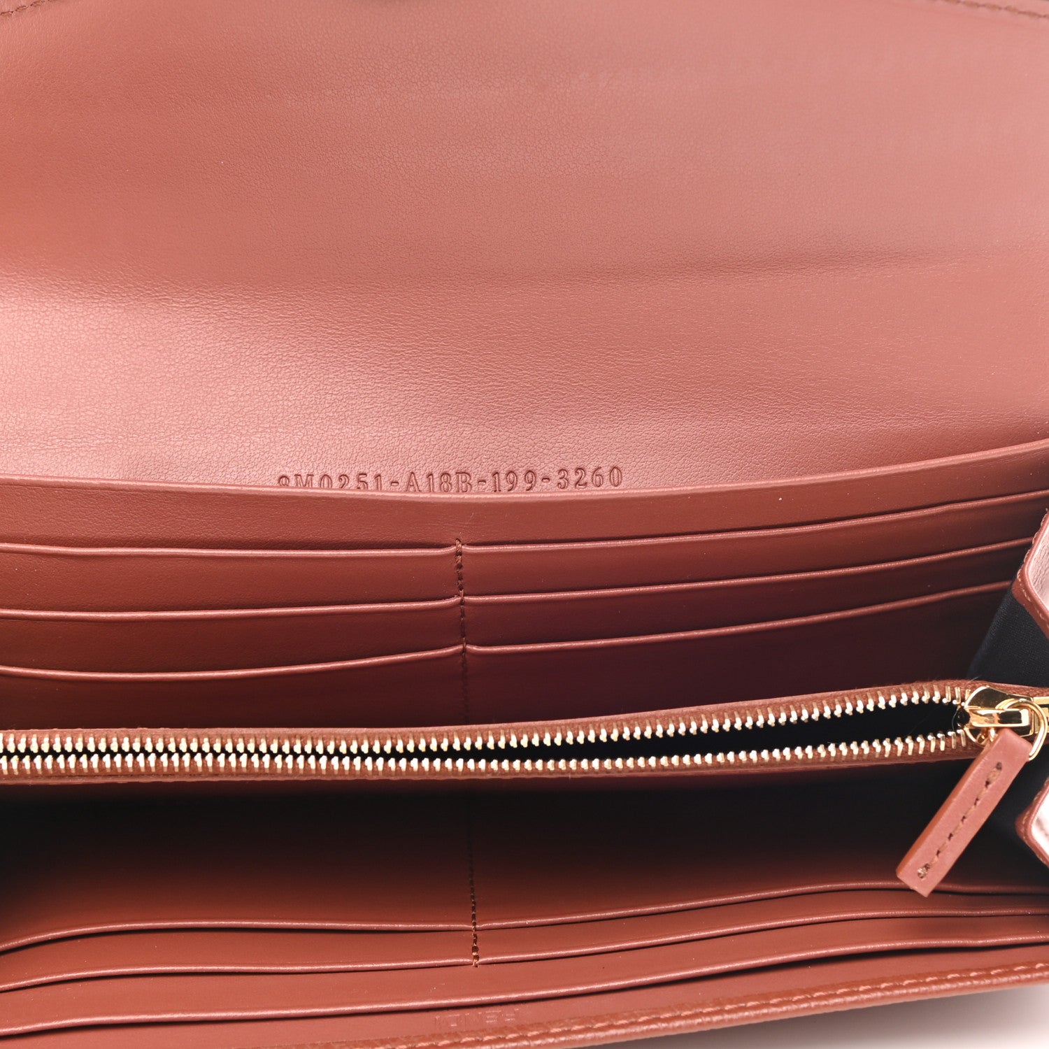 Fendi Vitello Cruise F is Fendi Continental Envelope Wallet Rust 5 of 8