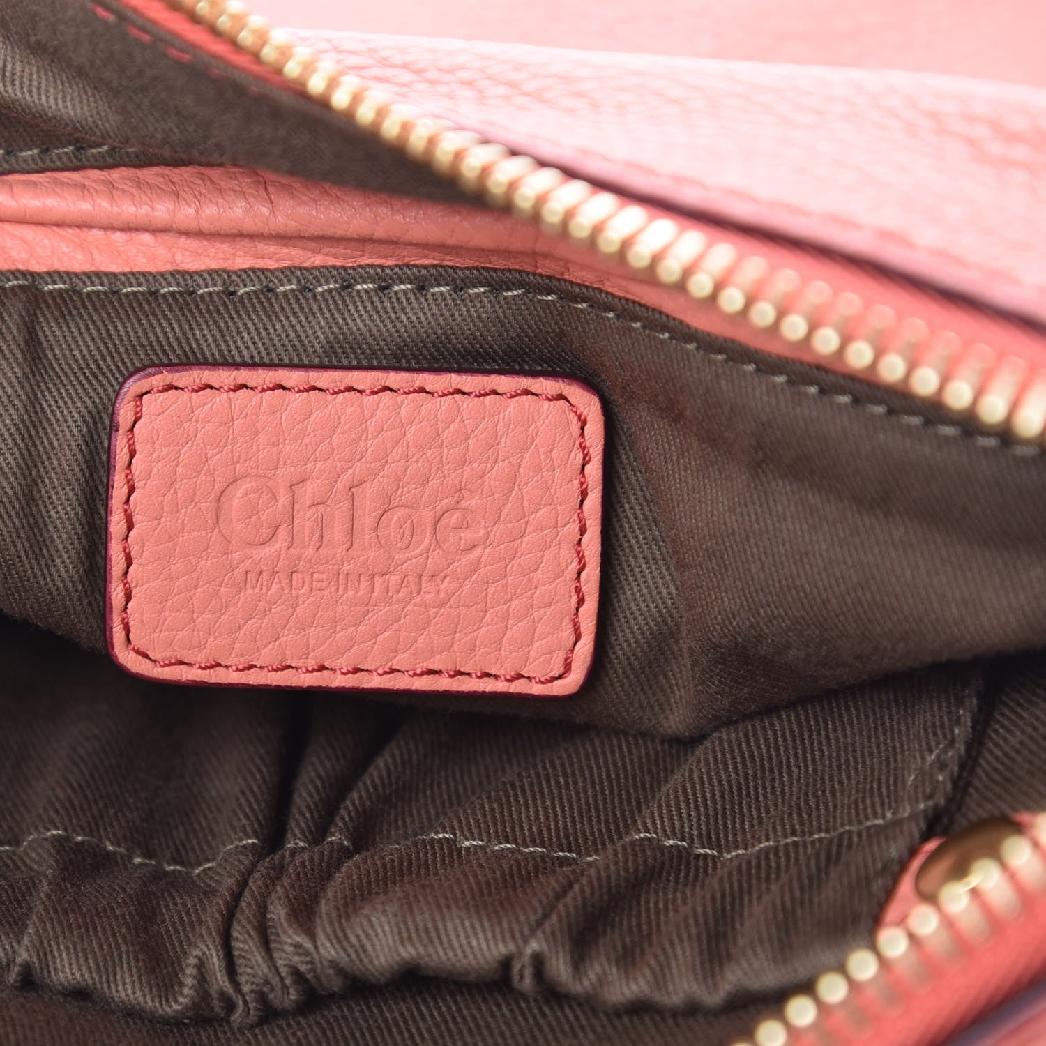 Chloe Calfskin Medium Marcie Satchel Coral 6 of 11