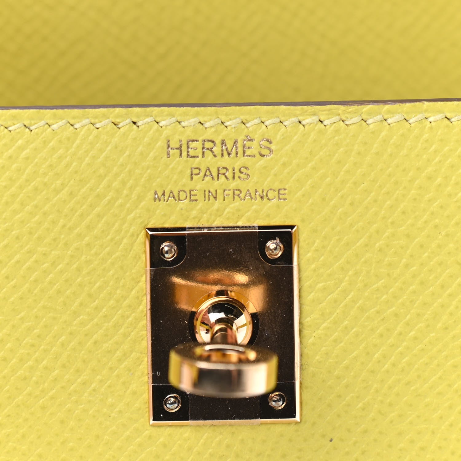 Hermes Epsom Kelly Sellier 25 Lime 6 of 11