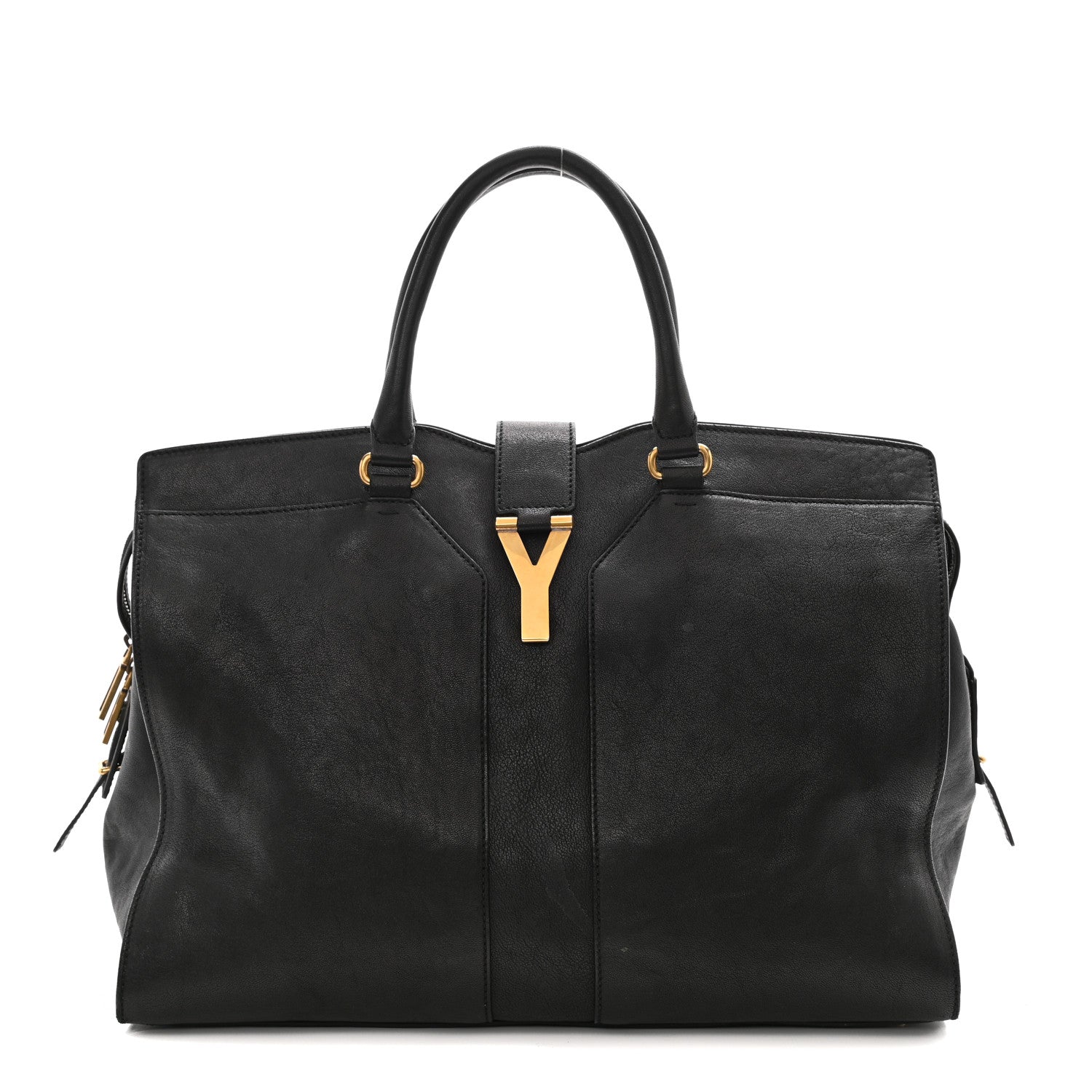 Saint Laurent Sheepskin Large Cabas ChYc Black 2 of 23
