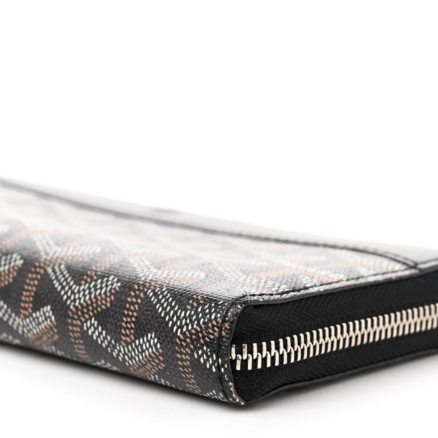 Goyardine Matignon Zip Around GM Wallet Black