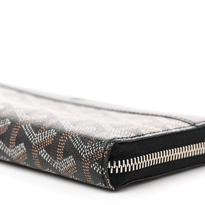Goyard Goyardine Matignon Zip Around GM Wallet Black 9 of 11