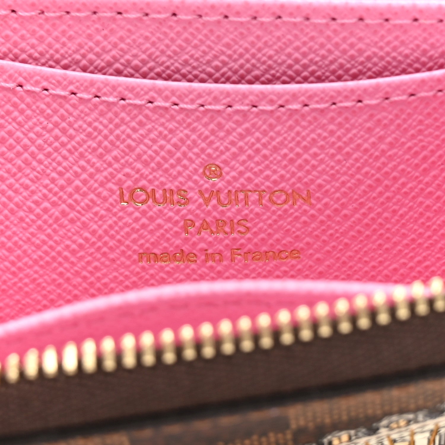 Louis Vuitton Damier Ebene 2022 Christmas Animation Paris Zippy Coin Purse Pink 6 of 7