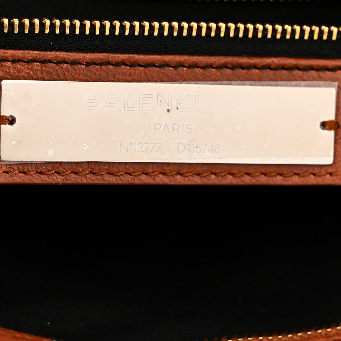 Agneau Classic Gold Hardware City Marron Cognac