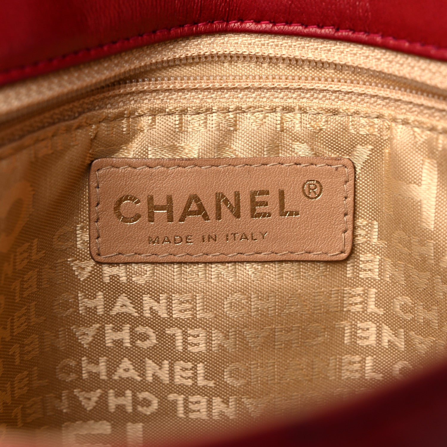 Chanel Lambskin Chocolate Bar Mademoiselle Flap Shoulder Bag Red 5 of 17
