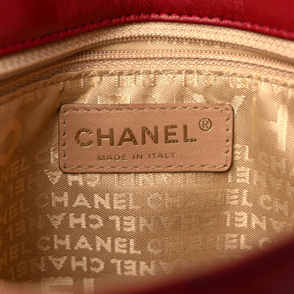 Chanel Lambskin Chocolate Bar Mademoiselle Flap Shoulder Bag Red 5 of 17