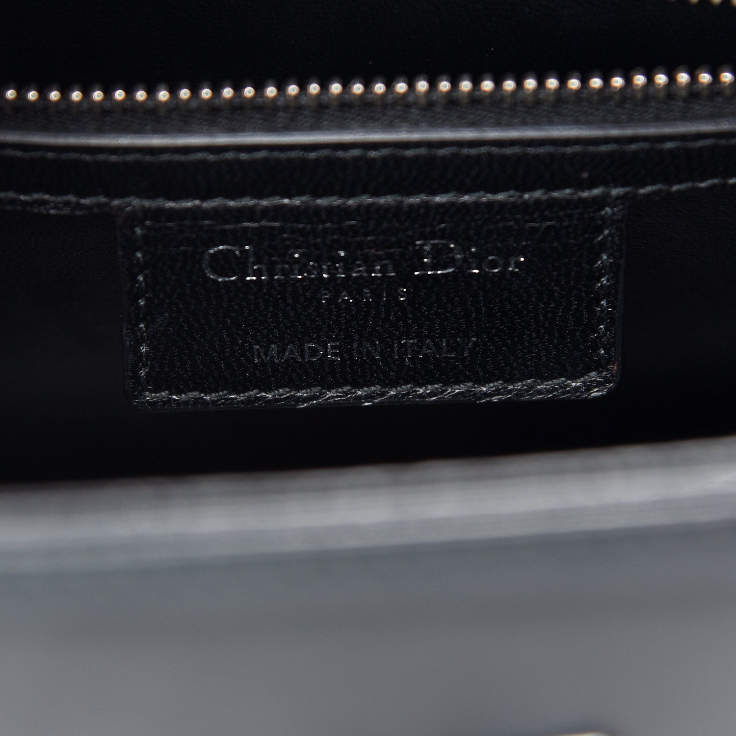 Christian Dior Smooth Calfskin Embroidered Beaded Floral Medium Lady Dior Black 6 of 12