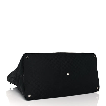 Gucci Nylon Monogram Travel Hobo Black 4 of 15