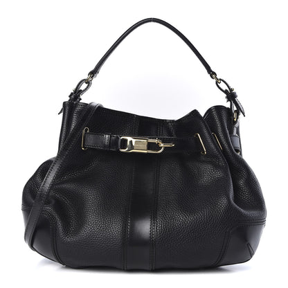 Burberry Grainy Calfskin Willenmore Hobo Black 1 of 10
