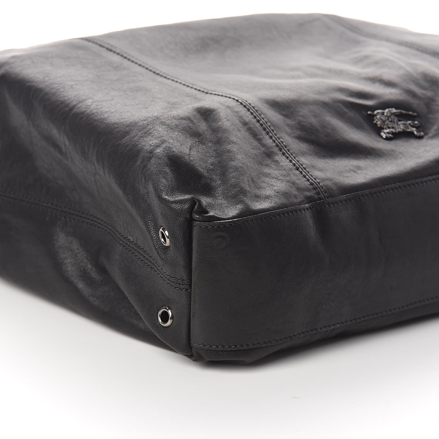 Burberry Calfskin Cinch Cord Shoulder Bag Black 8 of 9