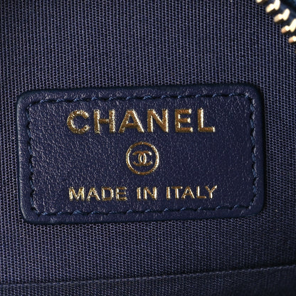 Chanel Denim Quilted Chanel 19 Round Clutch With Chain Blue 6 of 11