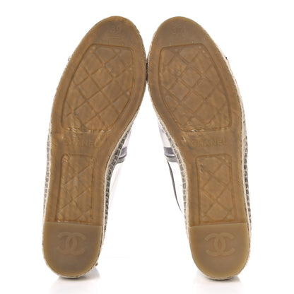 Chanel Mesh Grosgrain CC Espadrilles 39 Grey 5 of 15