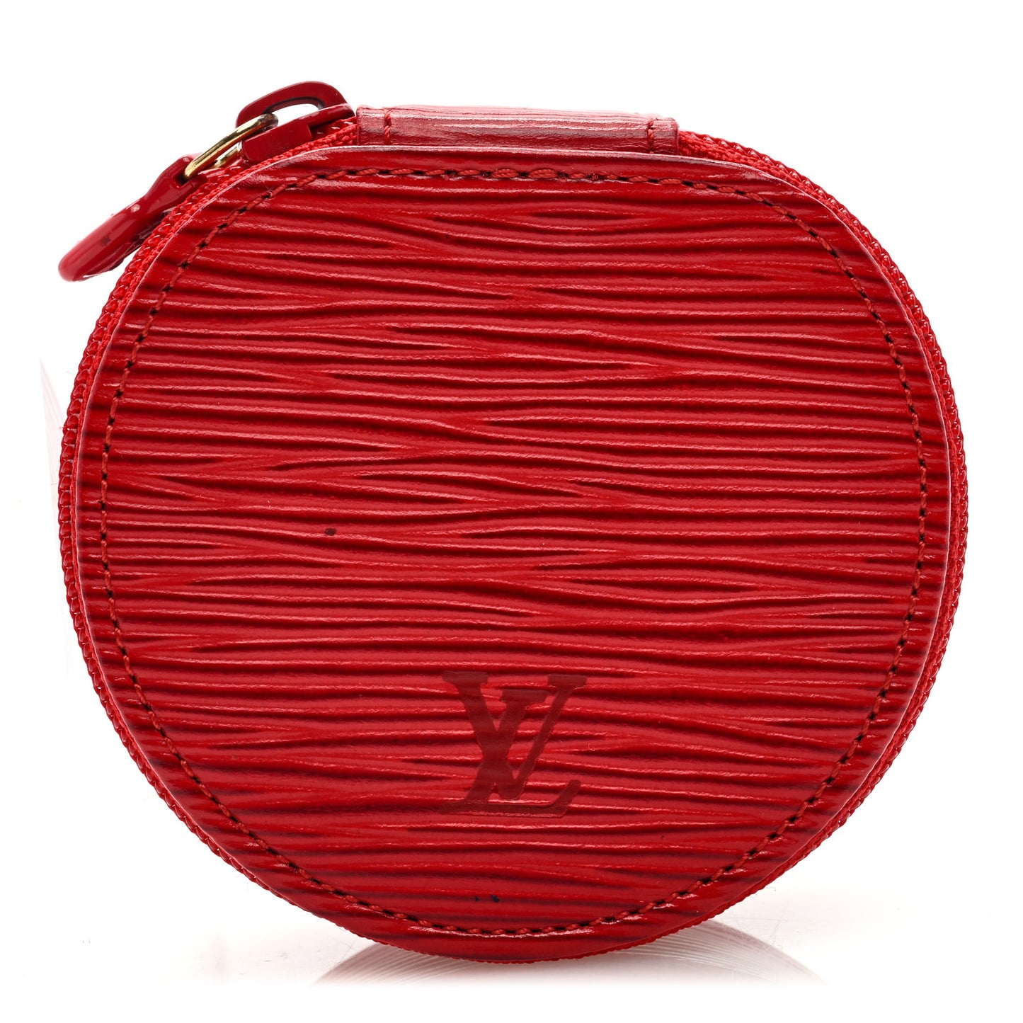Epi Ecrin Bijoux 8cm Jewelry Box Case Castillan Red