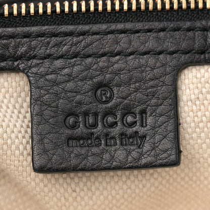 Gucci Pebbled Calfskin Medium Soho Chain Shoulder Bag Black 6 of 14