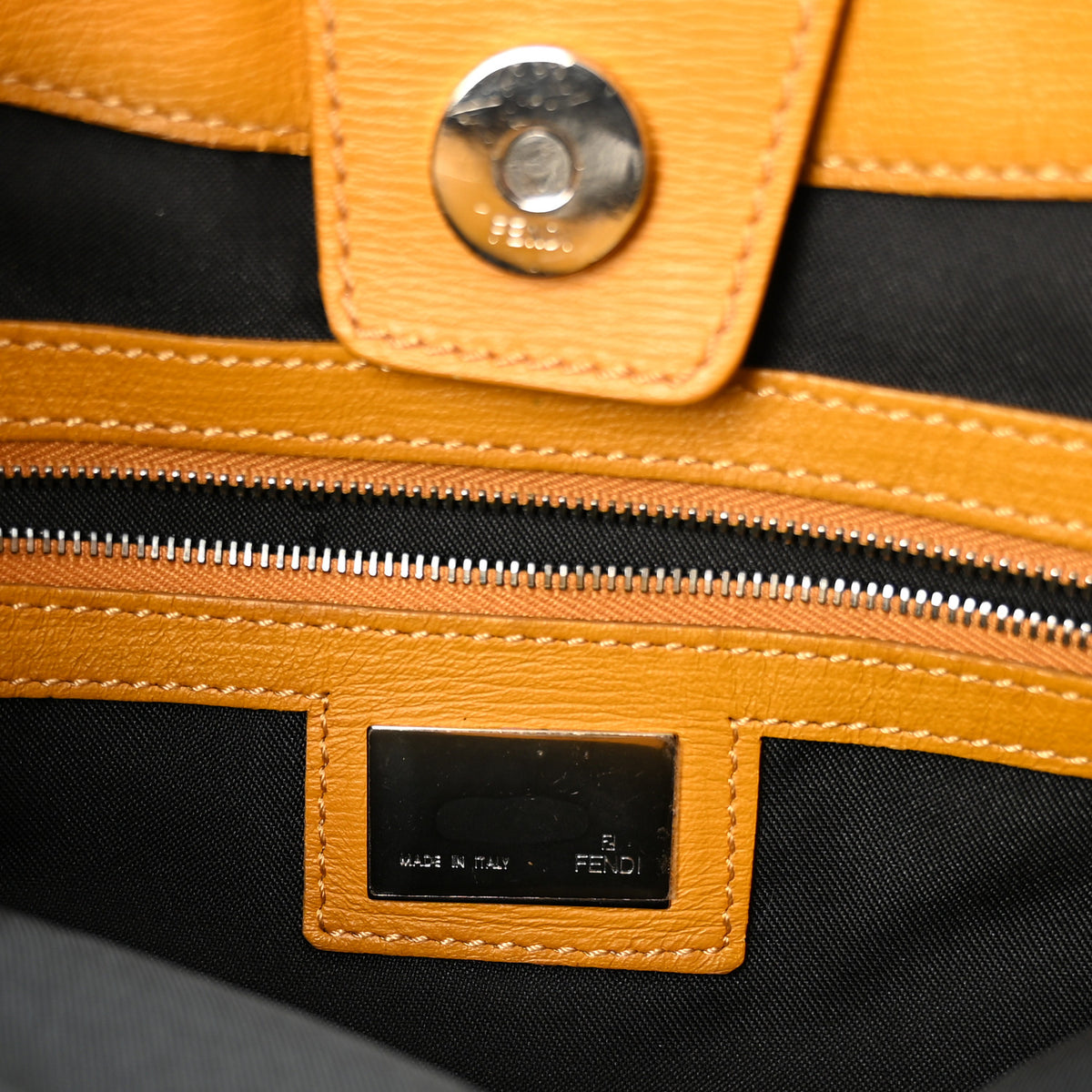 Fendi Canvas Tiger Print Oyster Brown 6 of 10