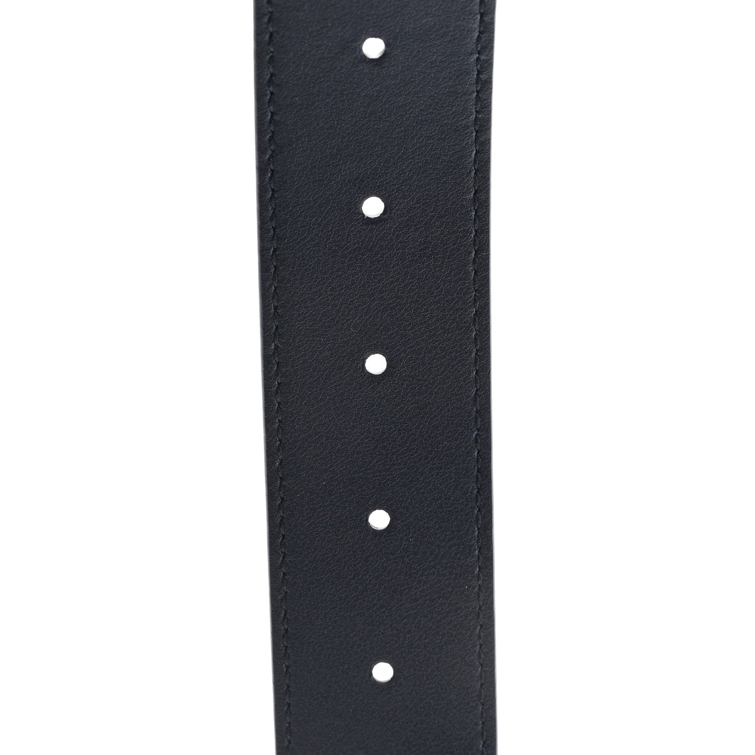 Gucci Moon Calfskin Round Plaque 35mm Belt 100 40 Navy 4 of 4