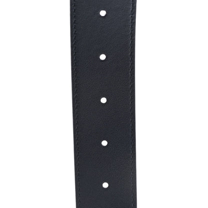 Gucci Moon Calfskin Round Plaque 35mm Belt 100 40 Navy 4 of 4