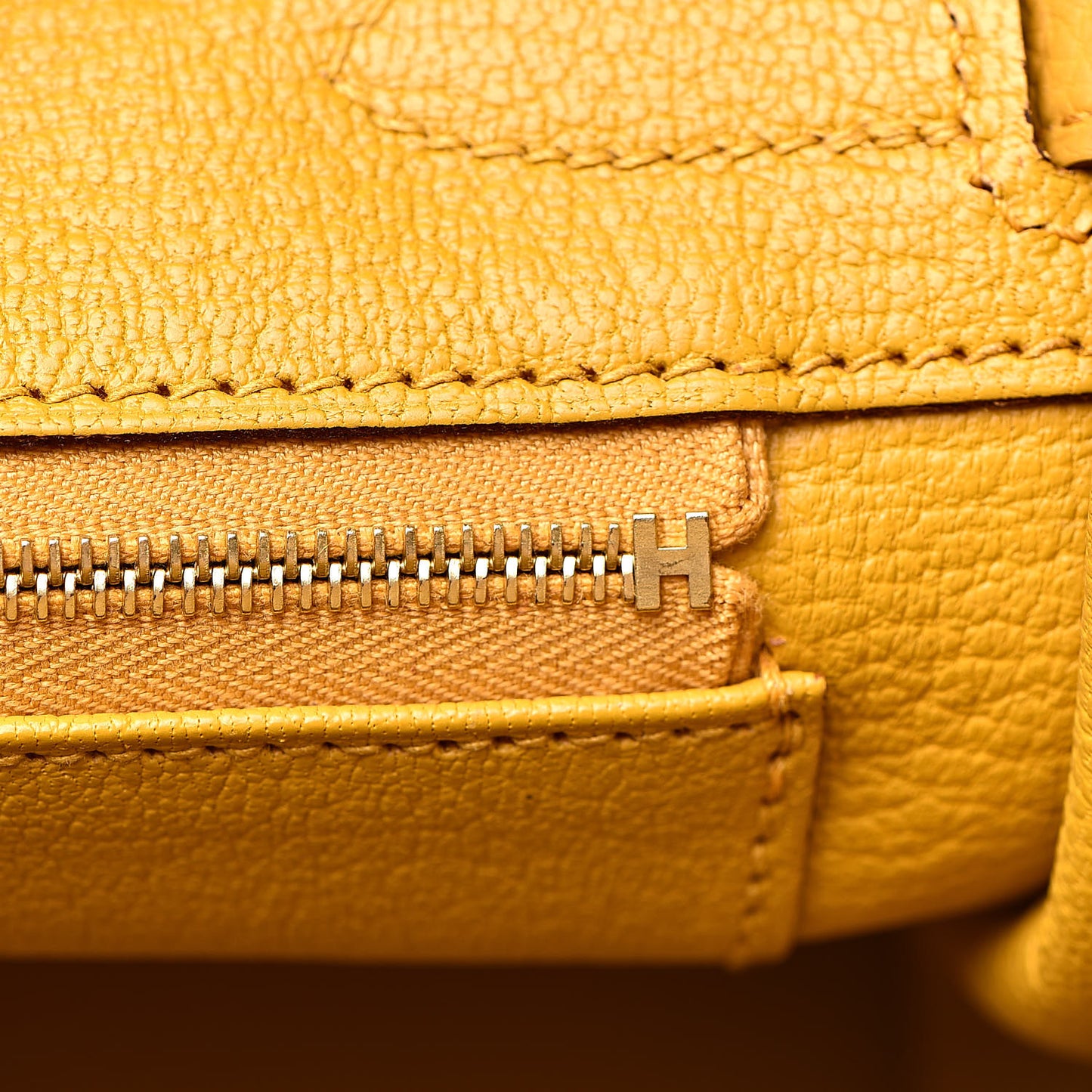 Togo Birkin 30 Jaune Ambre