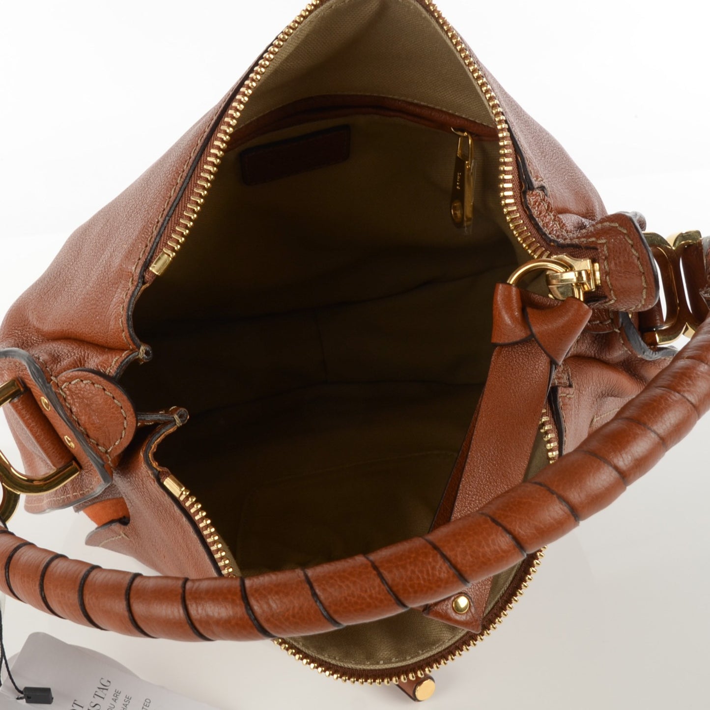 Calfskin Medium Marcie Hobo Tobacco