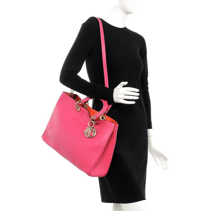 Christian Dior Smooth Calfskin Large Diorissimo Fuchsia 3 of 9
