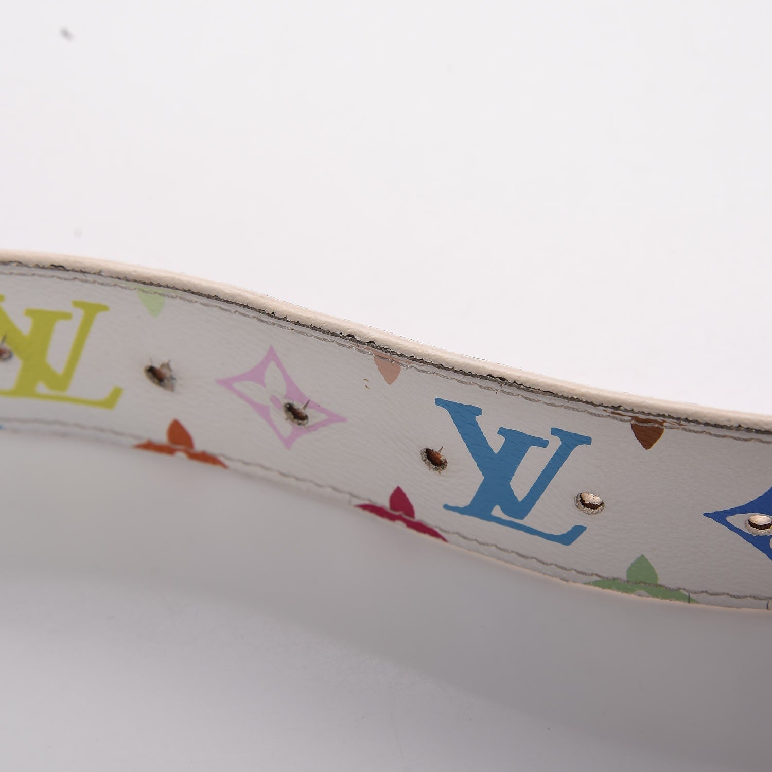 Louis Vuitton Monogram Multicolor Trunks and Bags Belt 90 36 White 8 of 9