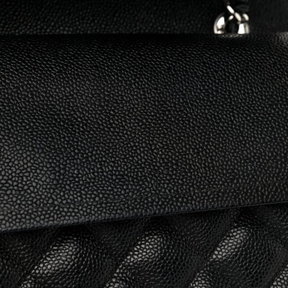Chanel Caviar Quilted Jumbo Double Flap Black 8 of 11
