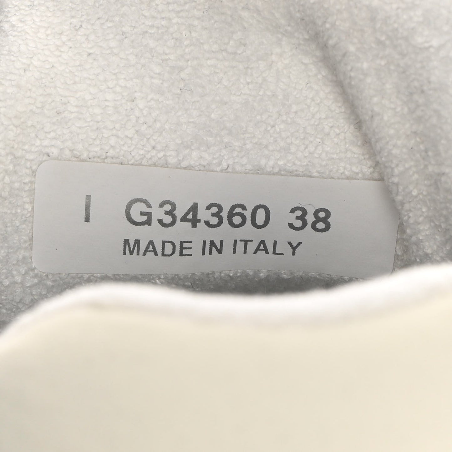 Suede Calfskin Fabric CC Sneakers 38 White