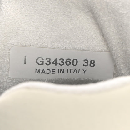 Chanel Suede Calfskin Fabric CC Sneakers 38 White 6 of 14