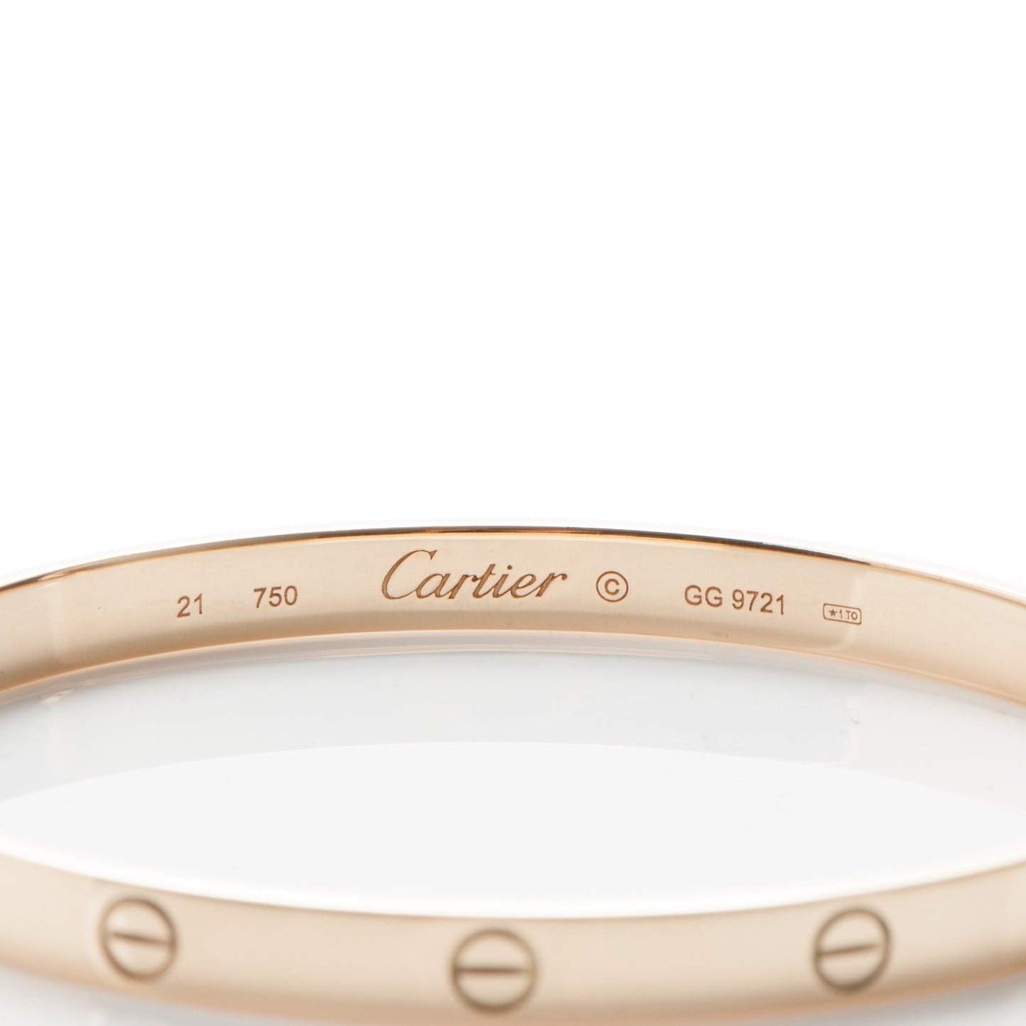 18K Yellow Gold LOVE Bracelet 21