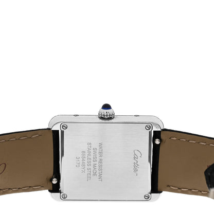 Cartier Stainless Steel Calfskin 24mm Tank Solo Quartz Watch 4 of 4